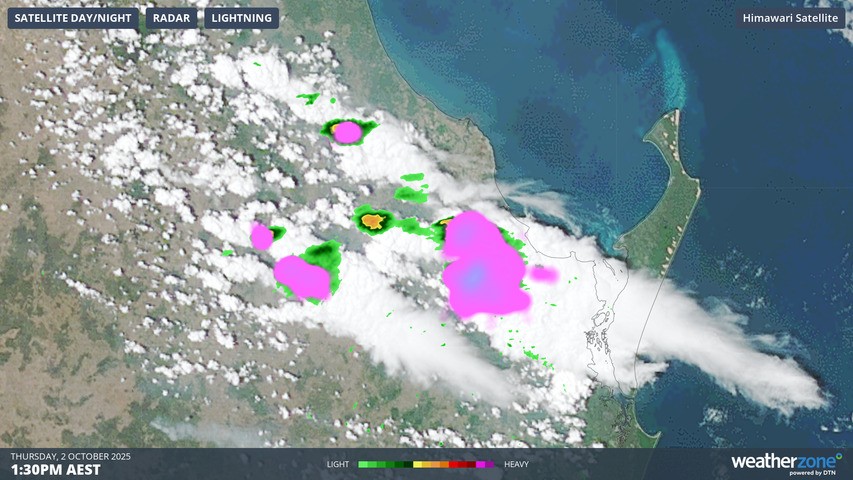 Image: The storms brewed up out of clear skies in a brief period as short as half an hour. Source: Weatherzone