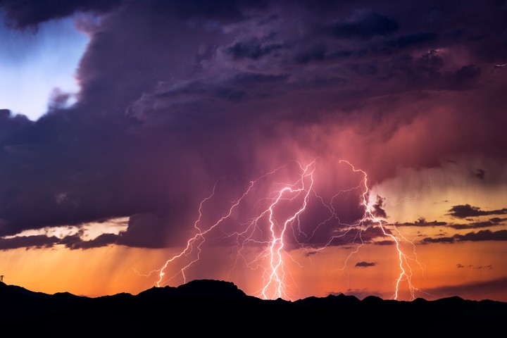 Image: A thunderstorm in Arizona. Source: iStock / mdesigner125