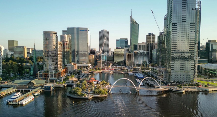 Image: The Perth CBD on one of the frequent dry days in the 2026 winter. Source: iStock/Paola Giannoni