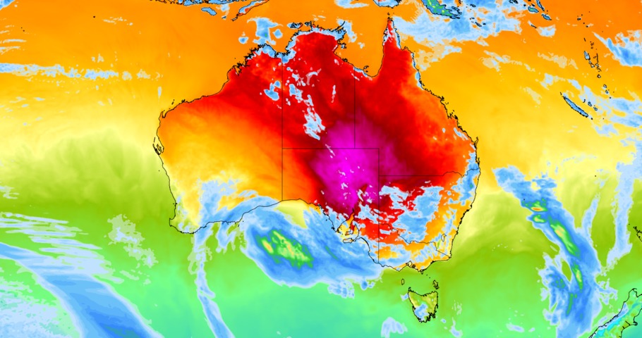 Destructive storms and record-challenging heat in Australia this week